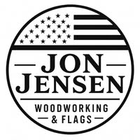 Jon Jensen Woodworking & Flags Logo
