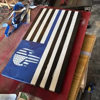 Personalized Custom Wooden Wall Flag